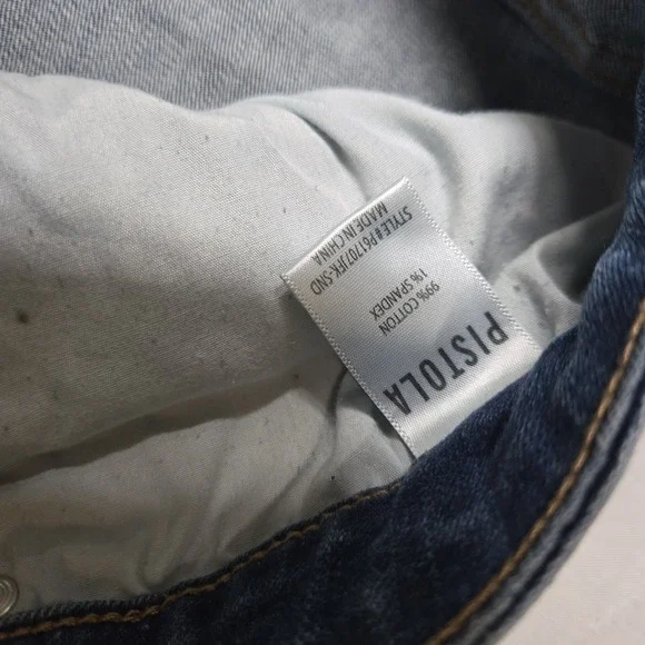 Pistola‎ Women 22W High Rise Distressed Skinny Jeans Medium Wash Raw Hem Blue - Picture 9 of 11